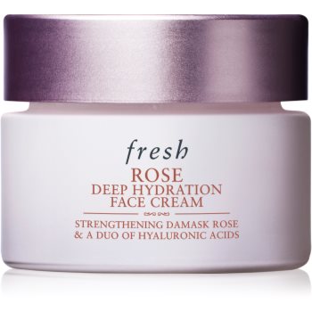 fresh Rose Deep Hydration Face Cream crema de fata hidratanta cu acid hialuronic - imagine 2